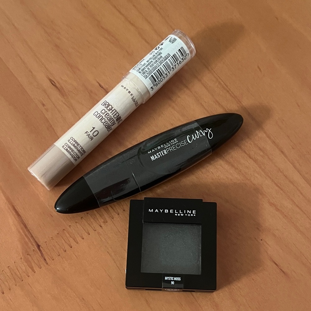 NEW! Maybelline Concealer, Eye Makeup and Mascara Trio